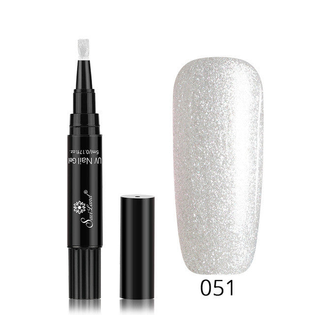3 In 1 Gel Nail Varnish Pen Glitter One Step Nail Art Gel Polish Hybrid 3 In 1 Gel Nail Varnish Pen Glitter One Step Nail Art Gel Polish Hybrid